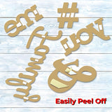 Live Love Laugh Wall Art Set Wooden Home Decorative