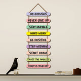 Decorative Motivational Quotes Printed Mdf Wooden Wall Hanging