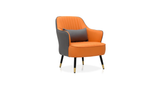 Grey Orange Havya Faux Leather Arm Chair