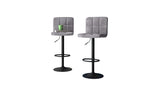 Grey Color Neo Swiel Adjustable Bar Stool