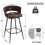 Dark Brown Presley Bar Stool