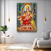 Majestic Durga Mata Vibrant Canvas Print