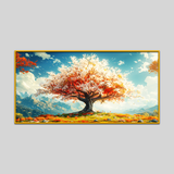 Beautiful White Tree Nature Scenery Canvas Printed Wall Paintings Canvas Wall Paintings