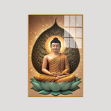 Gracious Gautam Buddha Canvas Printed Acrylic Wall Paintings & Art for Living Room, Office