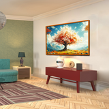 Beautiful White Tree Nature Scenery Canvas Printed Wall Paintings Canvas Wall Paintings