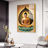 Gracious Gautam Buddha Canvas Printed Acrylic Wall Paintings & Art for Living Room, Office