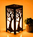 Vellar's Whispering Trees Table Lamp - Handcrafted Wooden Design