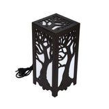 Vellar's Whispering Trees Table Lamp - Handcrafted Wooden Design