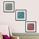 Mandala Pattern Frame Set of 3