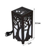 Vellar's Whispering Trees Table Lamp - Handcrafted Wooden Design