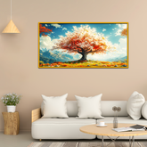 Beautiful White Tree Nature Scenery Canvas Printed Wall Paintings Canvas Wall Paintings