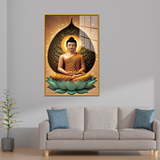 Gracious Gautam Buddha Canvas Printed Acrylic Wall Paintings & Art for Living Room, Office