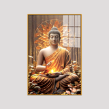 Idyllic Gautam Buddha Canvas Printed Acrylic Wall Paintings & Art for Living Room, Office