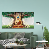 Breathtaking Gautam Buddha Canvas Wall Paintings for Living Room, Bedroom, Meditation, Boutiques, Yoga Studios, Office & Workspaces