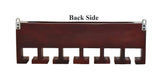 Dark Red Mahagony Wood Wall Mounted Bar Cabinet