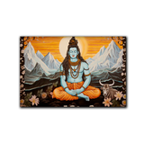 Premium Lord Shiva with Nandi Canvas Wall Paintings
