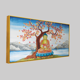 Divine Gautam Buddha Canvas Wall Paintings for Living Room, Bedroom, Meditation, Boutiques, Yoga Studios, Office & Workspaces