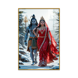 Lord Shiva with Trishul – Acrylic Wall Art for Pooja Room and Bedroom