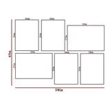 Green Tropical Ferns Wall Frame Set of 6