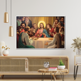 Heavenly King Jesus Canvas Printed Wall Paintings for Living Room, Meditation Room, Bedroom, Churches, Hospitals