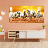 Modern Abstract Horse Acrylic Wall Painting – Artistic Canvas Wall Art