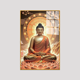 Alluring Gautam Buddha Canvas Printed Acrylic Wall Paintings & Art for Living Room, Office