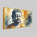 Radiant Gautam Buddha Canvas Wall Paintings for Living Room, Bedroom, Meditation, Boutiques, Yoga Studios, Office & Workspaces