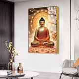 Alluring Gautam Buddha Canvas Printed Acrylic Wall Paintings & Art for Living Room, Office