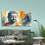 Radiant Gautam Buddha Canvas Wall Paintings for Living Room, Bedroom, Meditation, Boutiques, Yoga Studios, Office & Workspaces