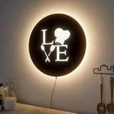 Love for Cooking Backlit Wall Art for Kitchen Decor