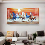Horse Acrylic Wall Painting with Frame – Ready to Hang Wall Art