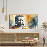 Radiant Gautam Buddha Canvas Wall Paintings for Living Room, Bedroom, Meditation, Boutiques, Yoga Studios, Office & Workspaces