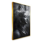 Divine Lord Shiva Canvas Wall Art – Spiritual Mahadev Portrait for Home Décor