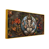 Ganpati Vintage Art Piece – Divine Wall Hanging Canvas