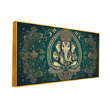 Rustic Lord Ganesha Poster – Vintage Temple Artwork
