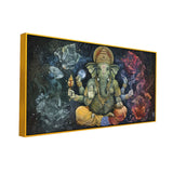 Spiritual Wall Art – Vintage Ganesha Canvas for Devotional Spaces