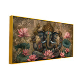 Divine Lord Ganesha in Antique Finish – Sacred Wall Hanging