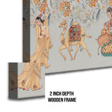 Indian Ethnic Traditional Painting On Canvas Print Large Wall Art For Living Room Wall Decoration Framed Art for Bedroom Hotel Office