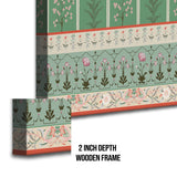 Indian Ethnic Traditional Artwork Canvas Framed Painting Traditional Wall Art Large Size Perfect For Living Rooms, Bedrooms, and Office Spaces