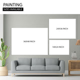 Mughal Theme Artwork Abstract Canvas Framed Painting Indian Ethnic Traditional Wall Art Large Size For Living Room Bedroom Office Home Decoration