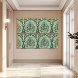 Indian Ethnic Traditional Painting On Canvas Print Abstract Blue Wall Art Size For Living Room Wall Decoration Framed Art for Bedroom Hotel Office