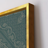 Indian Ethnic Traditional Painting On Canvas Print Abstract Geometrical Blue Wall Art Size For Living Room Wall Decoration Framed Art for Bedroom Hotel Office