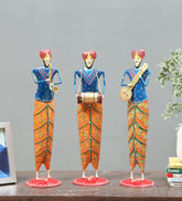 Sardar musician Set Of 3 table decor