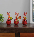 Rabbit Small Egg Animal Figurine, Set of 3 table decor