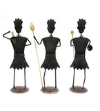 Soldier Human Figurine Set Of 3 table decor