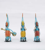 Musician Elephant Animal Figurine, Set of 3 table decor