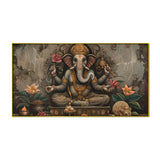Traditional Indian Lord Ganesha Painting – Vintage Vibes