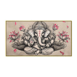 Artistic Vintage Ganesha Wall Art – Peaceful Divine Painting
