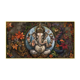 Ganpati Vintage Art Piece – Divine Wall Hanging Canvas