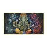 Spiritual Wall Art – Vintage Ganesha Canvas for Devotional Spaces